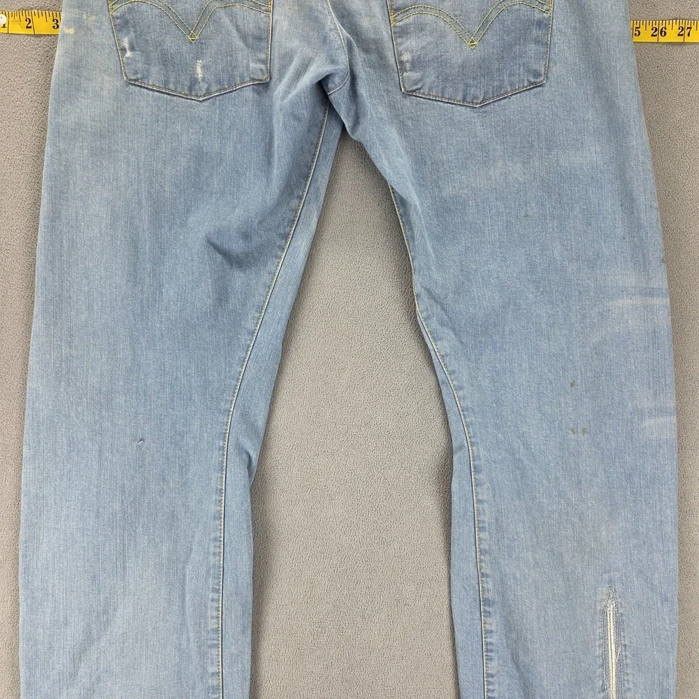 Vintage Levis Engineered Jeans Mens 33x34 Blue Twisted Light Wash Denim